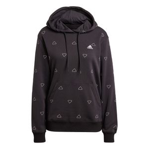 Buzo con Capucha Essentials Monogram Regular Felpa Francesa Estampado adidas Mujer