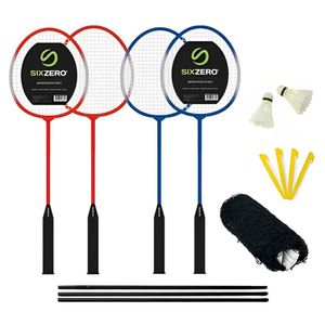 Kit De Badminton Sixzero 22 4 Raquetas De Adulto